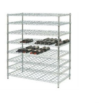 Rack de rangement en bouteille de vin en métal réglable de 8 couches (WR9045180B8C)